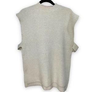 Modern Citizen Split Hem Open Sweater Vest. Medium - fits oversized